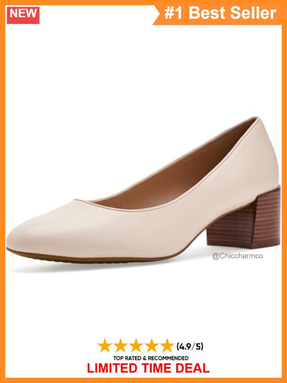 Women's 45mm High Heel Go-to Shayla Block Heel Pump
